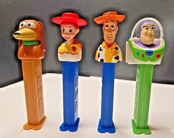 PEZ Lot 4 Disney Pixar SPIELZEUG STORY Buzz Lightjahre, Woody, Slinky & Jessie