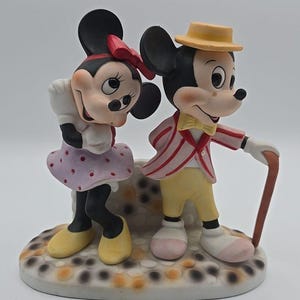 Walt Disney Musse Pigg och Mimmi Pigg Porslinsfigur bild 1