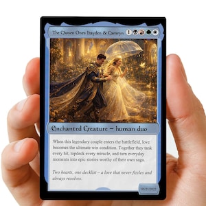 etsy custom mtg cards Custom MTG Cards, Magic the Gathering 2.5x3.5" Art, Christmas, Birthday, Anniversary, Couples, Pets, Familly Using Your Photo, Gift Idea