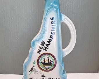 Decantador Jim Beam New Hampshire Granite State Old Man 1967 Regal China vacío