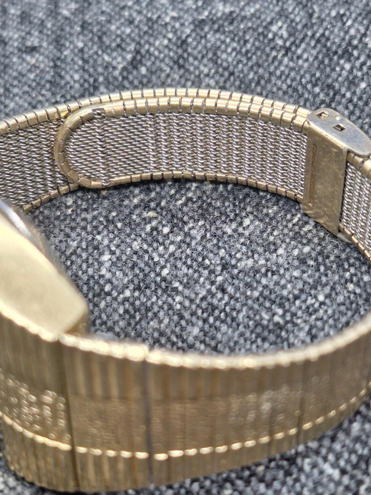 Hamilton QED LED Digital Watch 993276 Working 865 10K Gold Overlay Bark Bracelet Hamilton QED LED Digital Watch 993276 Working 865 10K Gold  main image 4