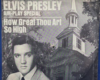 Elvis Presley RCA Victor SP-45-162 White Label DJ Promo 45 w/ Picture Sleeve - Vinyl is Near Mint Minus