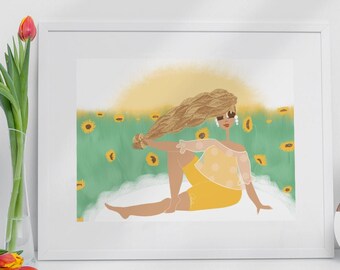 Sunflower Park - ART PRINT