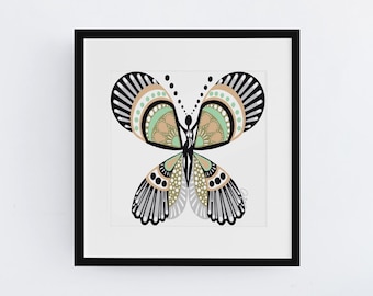 Black Butterfly - Art Print