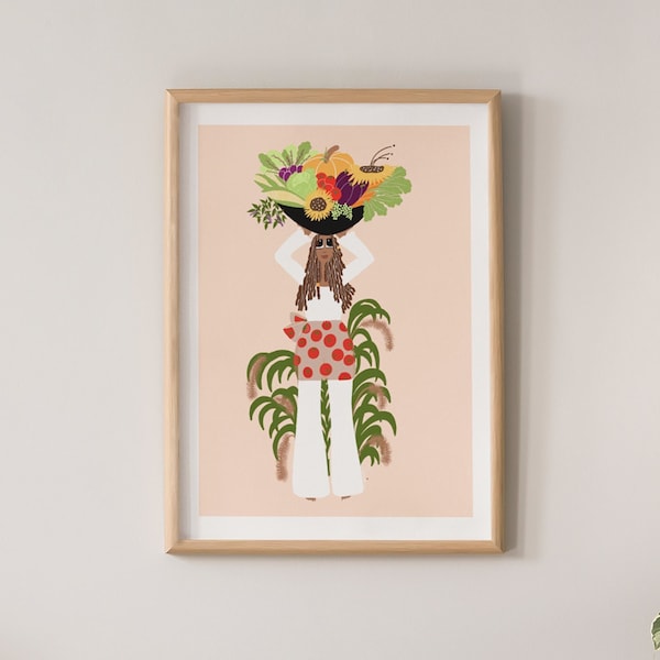 Gardener Art Print – Tomaat schort, decor van boer tot bord