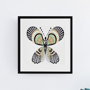 Black Butterfly - Art Print