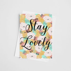 Fique adorável - um conjunto de 5 cartas
