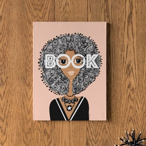 BookSmart Afro Canvas Prints