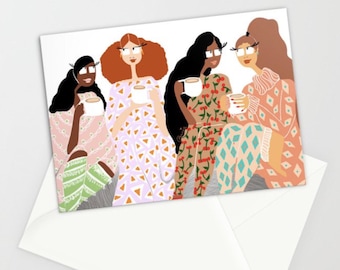 Cappuccino with friends - Set of 5 Cards