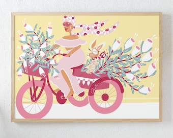 Flowers, Dogs, and Tricycles - ART PRINT
