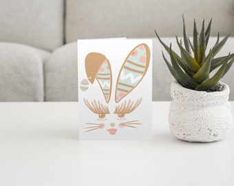 Bunny Earrings - A set of 5 easter cards