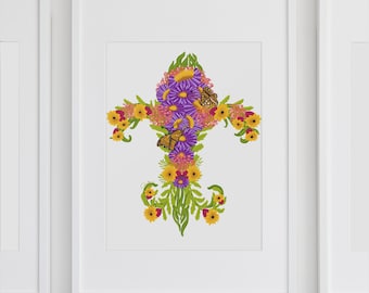 Lovely Fleur De Lis - Art Print