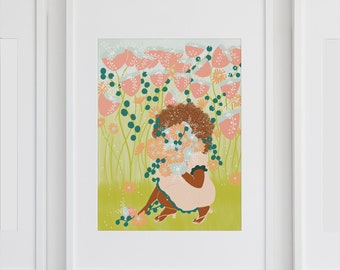 Flowers in the Meadow - ART Print