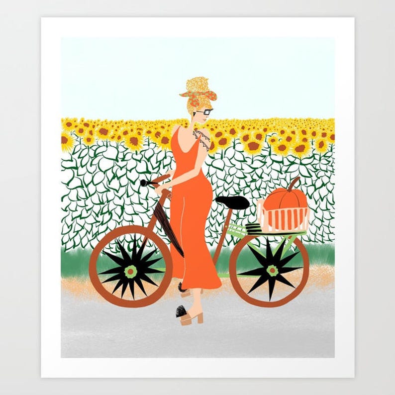 Pumpkin Ride ART PRINT image 2