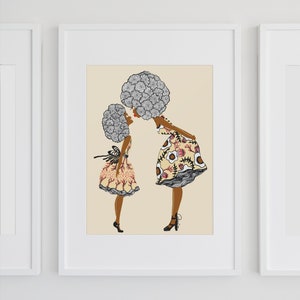 KUNSTPRINT - Geef mama een kus