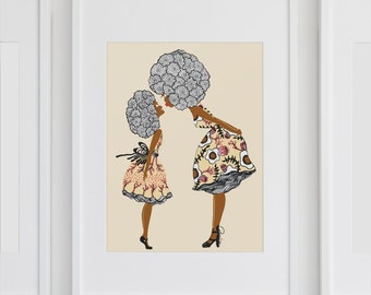 ART PRINT - Give Mommy a Kiss