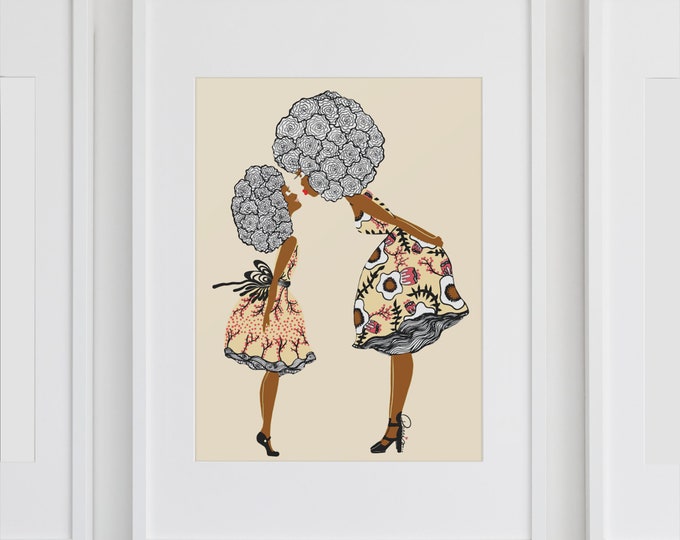 ART PRINT - Give Mommy a Kiss