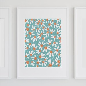 Wild Blue Daisies Art Print image 3