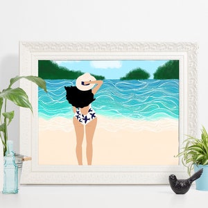 Beachy Earthling - ART PRINT