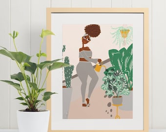 ART PRINT - Watering Plants