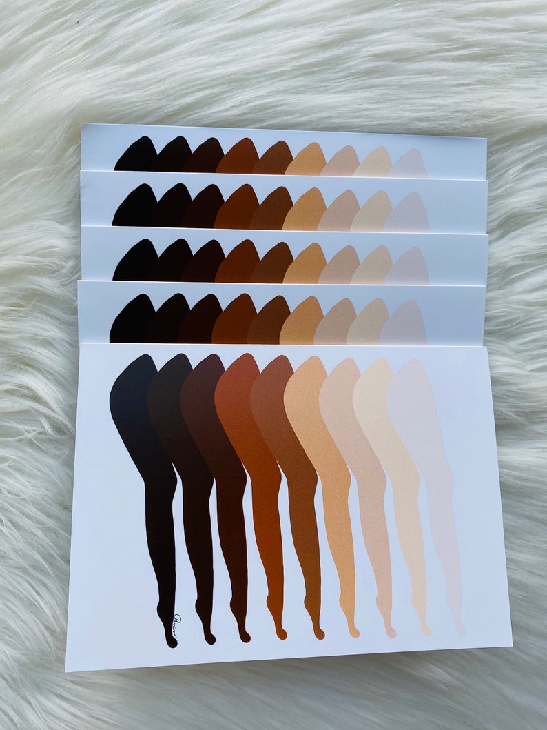 A Set Of 5 Cards Shades of legs image 3