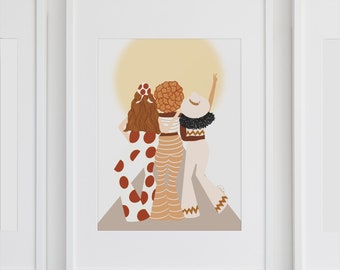 Sunshine Friends - ART PRINT