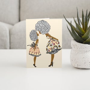 Juego de 5 tarjetas de felicitación - Dale un beso a mamá