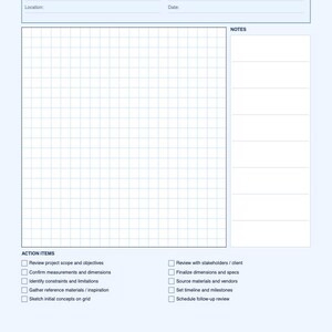 May include: A light blue game design paper sheet featuring a dark blue header labeled HEX GRID GAME DESIGN PAPER. It includes sections for project information, a large square grid, a notes column, and a checklist of action items at the bottom.