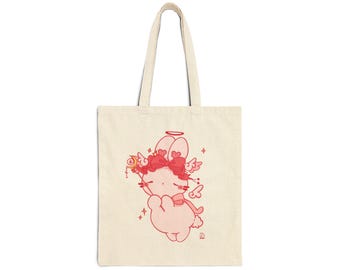 fourre-tout ange kawaii | Illustration de chérubin Sac en toile
