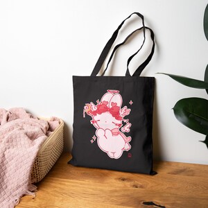 Kawaii Angel Tote Bag | Cherub Illustration Canvas Bag image 6
