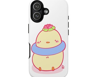 Coque de portable Kawaii succulente poussin | Étui pour iPhone double couche pastel