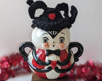 Johanna Parker Inspired Spider Lady Bug Mug Topper Holiday Decor Valentine Mantle Red Black Tiered Tray Accessories Love Bugs Cute Cozy