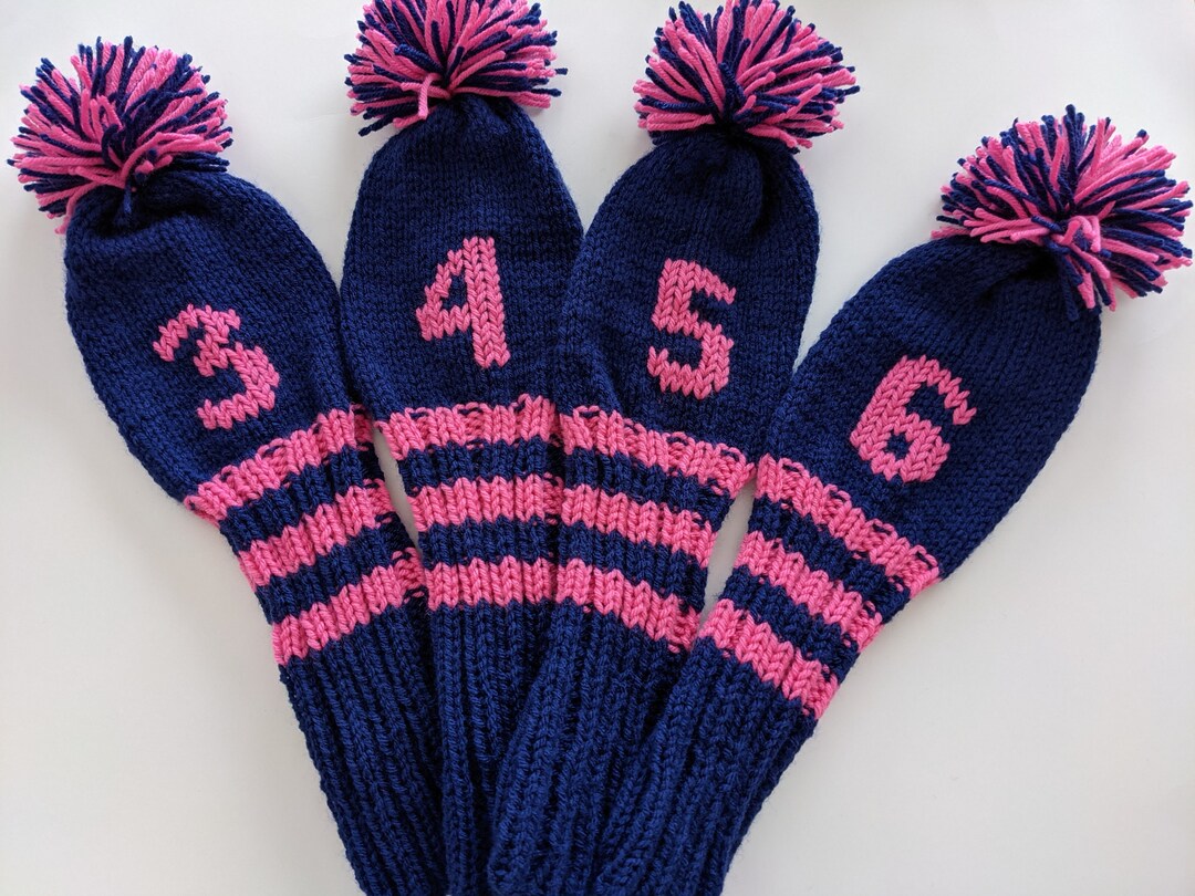 Set of 4, Madetoorder Golf Club Covers personalized With Your Choice