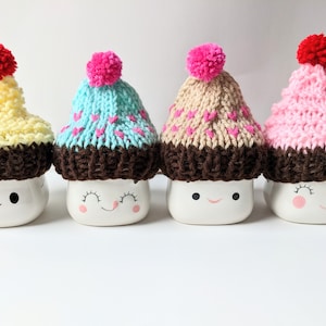 Marshmallow Mug Hat Rae Dunn Inspired Holiday Decor Birthday Cake Mantle Pink Chocolate Cupcake Mug Topper Tiered Tray Accessories