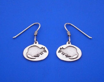 Silver Quokka Earrings , Hand Made Solid Silver , Silver  Jewelry Jewellery