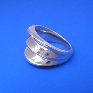 Silver Wave Ring , Hand Made Solid Silver Jewelry Jewellery image 5