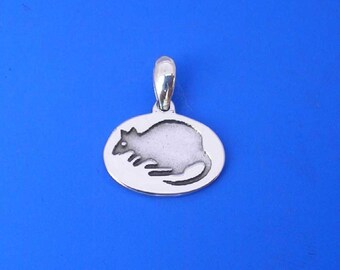Silver Quokka Pendant , Hand Made Solid Silver , Silver  Jewelry Jewellery