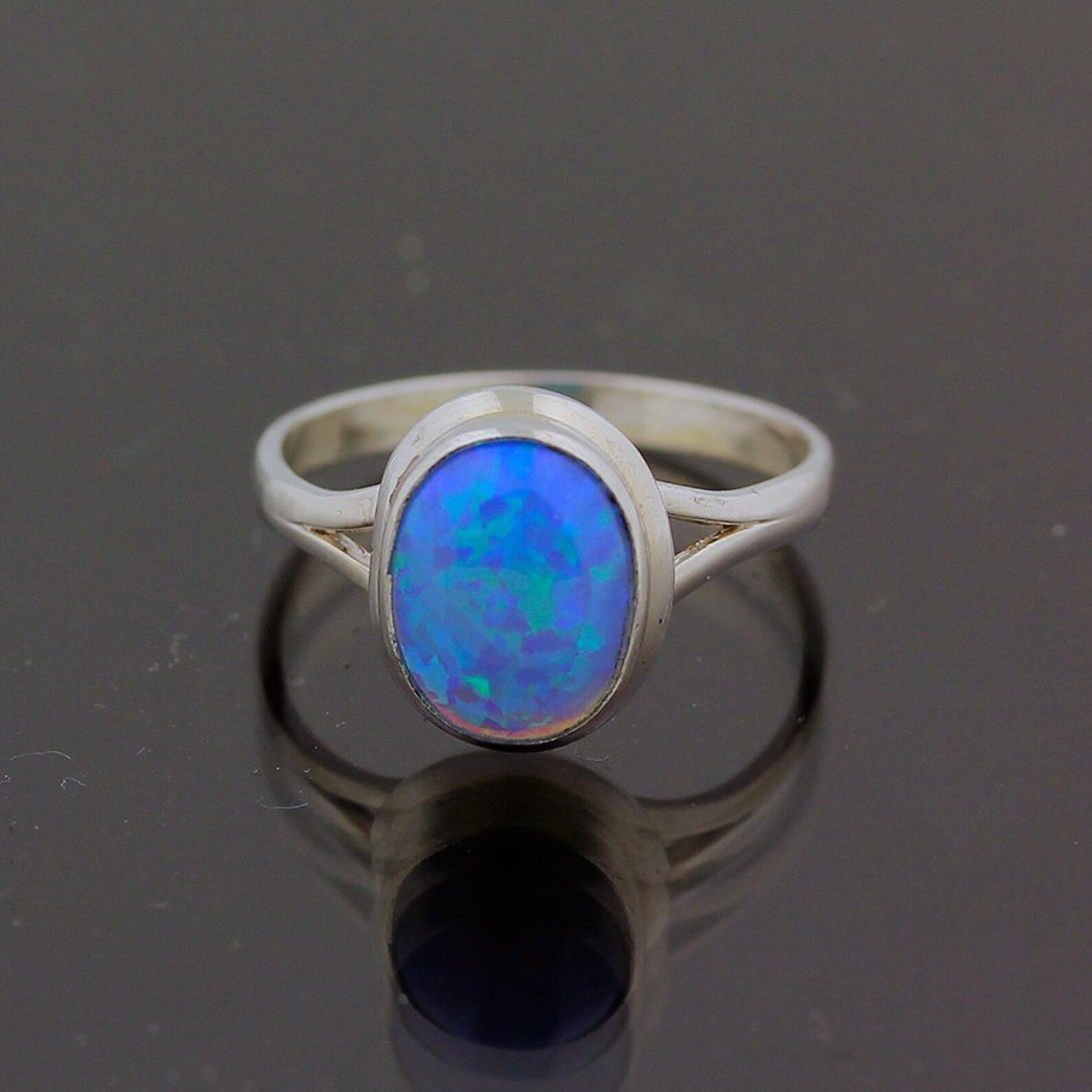 Solid 925 Sterling Zilver Opaal Ring Voor Vrouwen Fijne Trouwringen Anillos De Trouwringen Opaal Edelsteen Anel Diwenfu Ringen Box kopen vanaf een prijs van 18