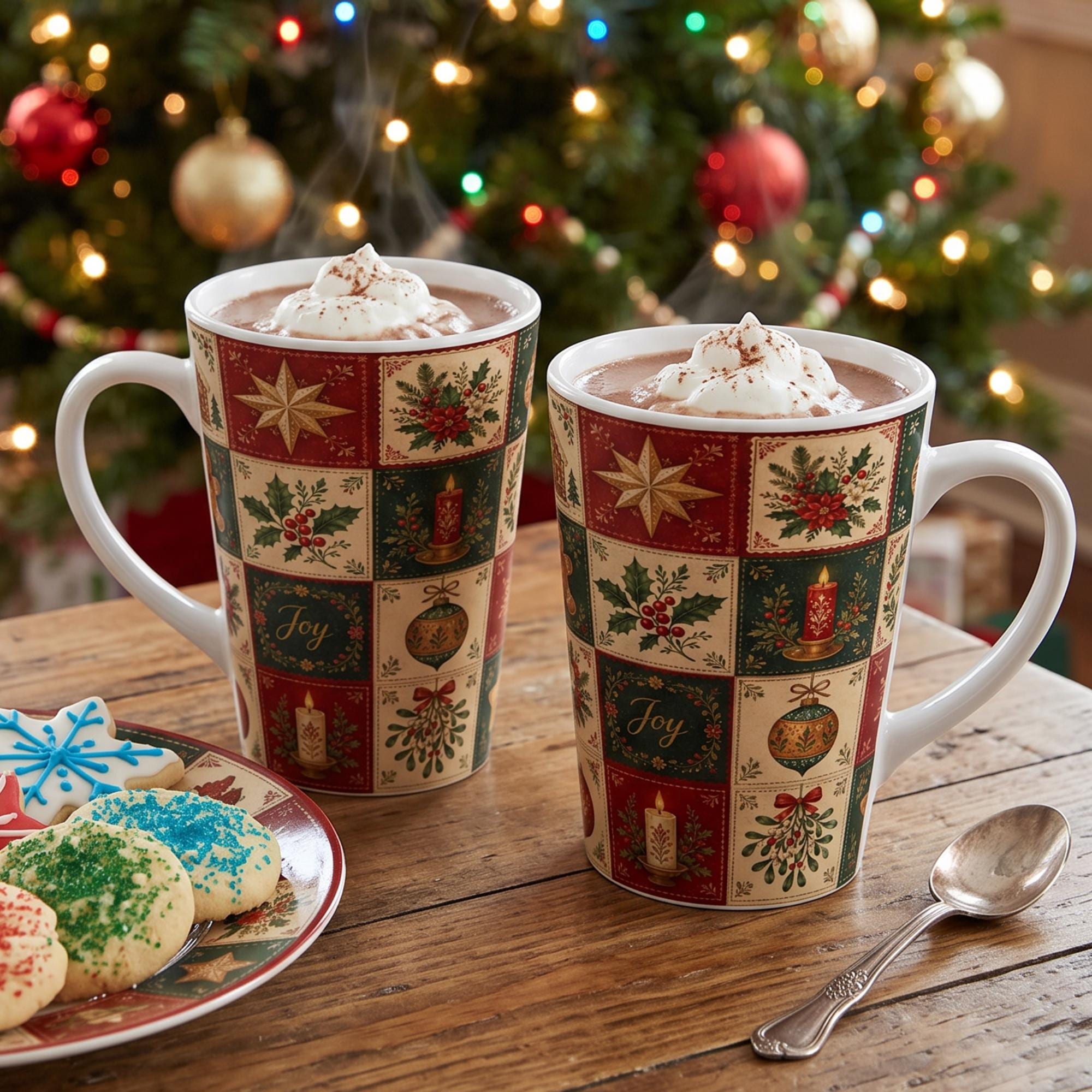 Holly & Joy Mugs - Etsy UK