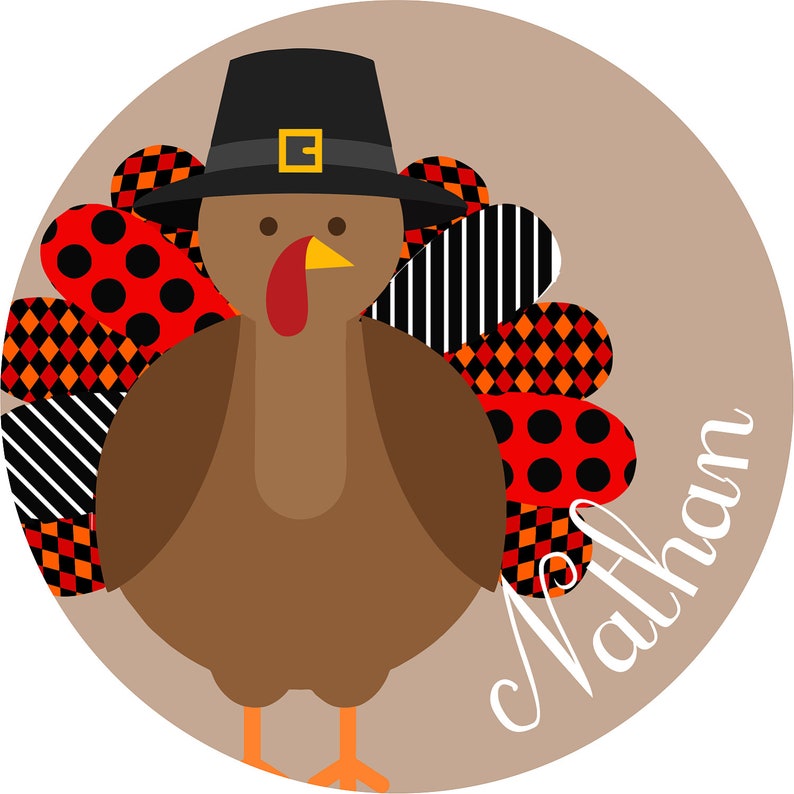 Personalized Plate Turkey Girl Customized Thanksgiving Etsy personalized-plate-turkey-girl-customized-thanksgiving-etsy