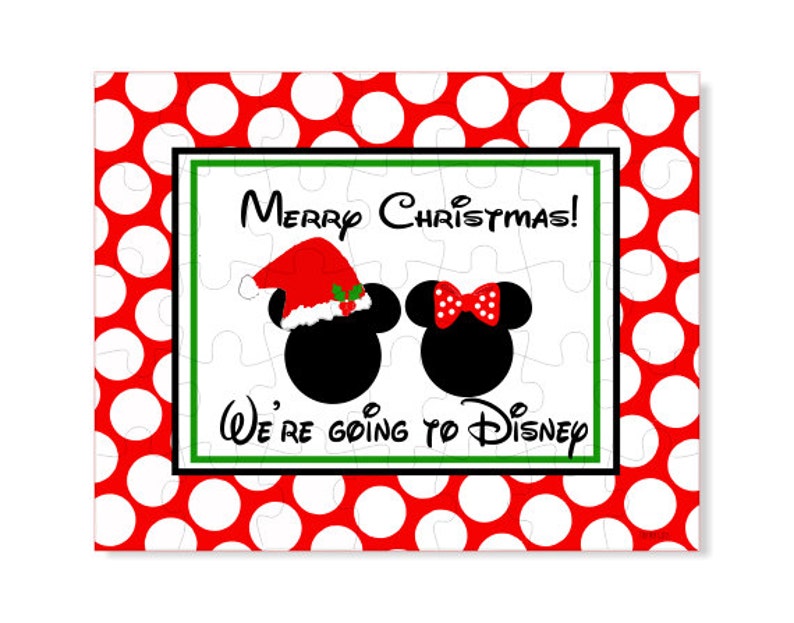 Personalized Puzzle Disney Announcement Create your own | Etsy