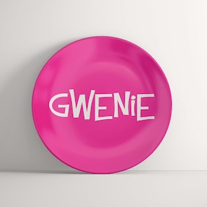 Hot pink name plate custom birthday gift