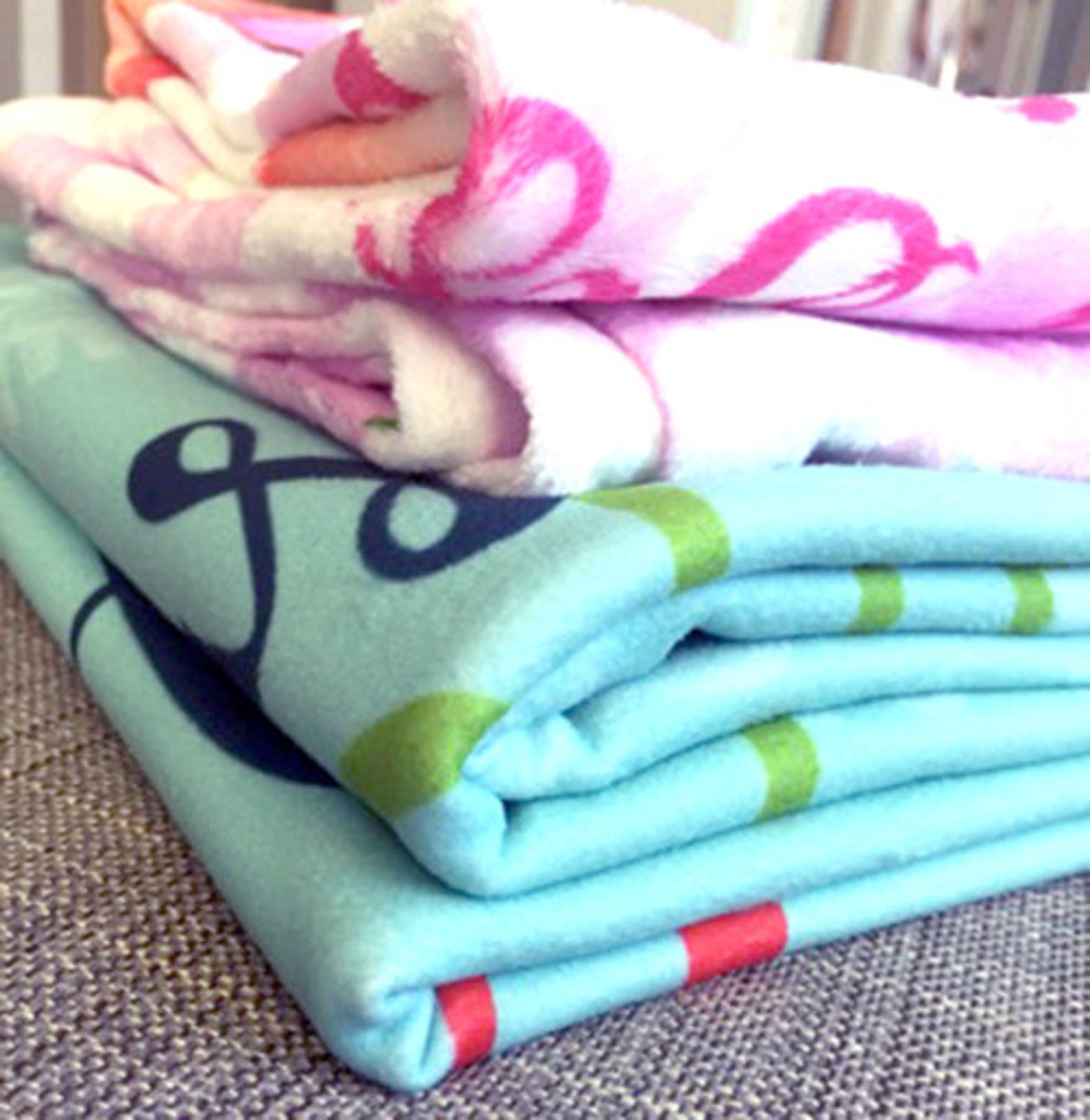 personalized throw blanket- pink ballet shoes blanket