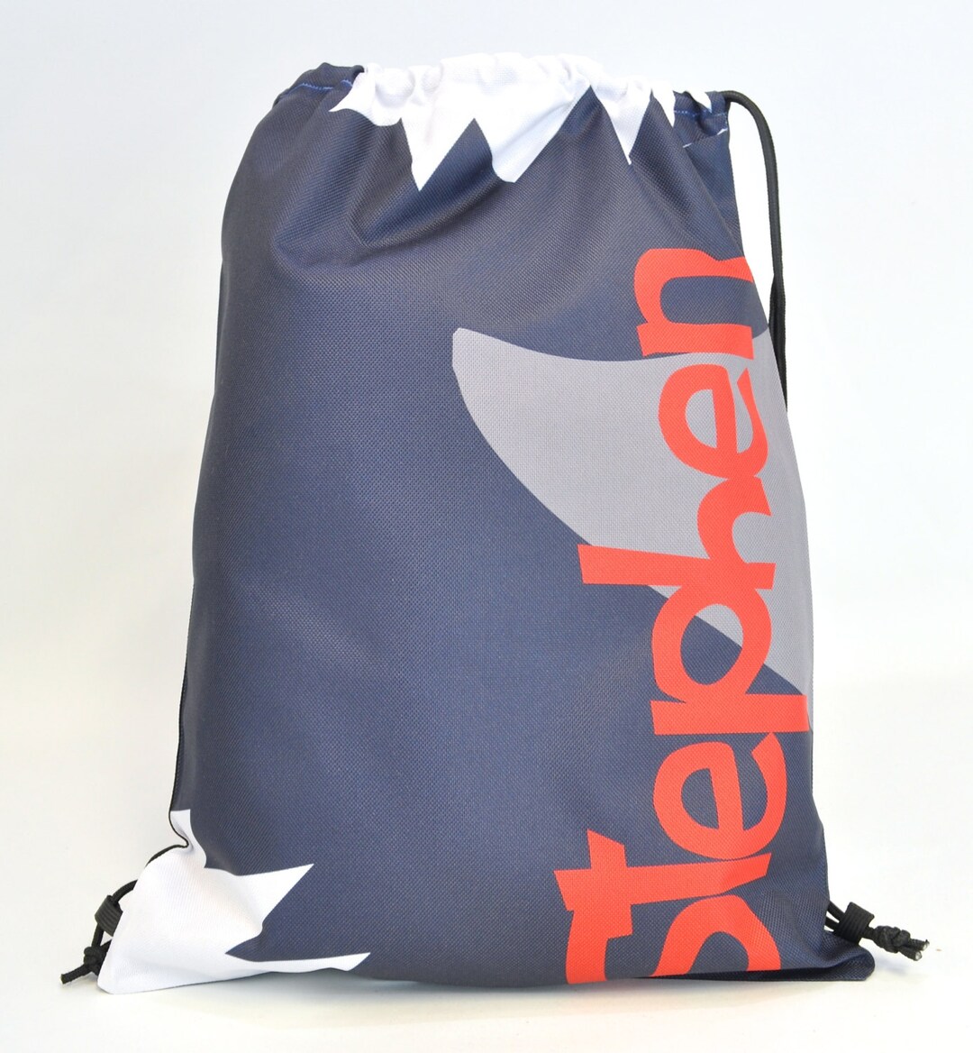 Personalized Drawstring Backpack Shark Attack Personalized - Etsy