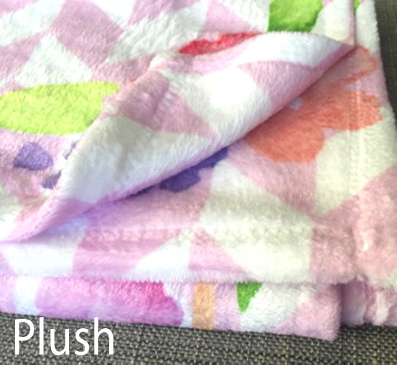 Personalized Swaddle Blanket Soft Furry Fleece Baby Blanket Blue Arrows