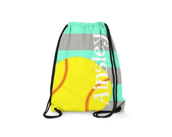 softball drawstring bags in bulk