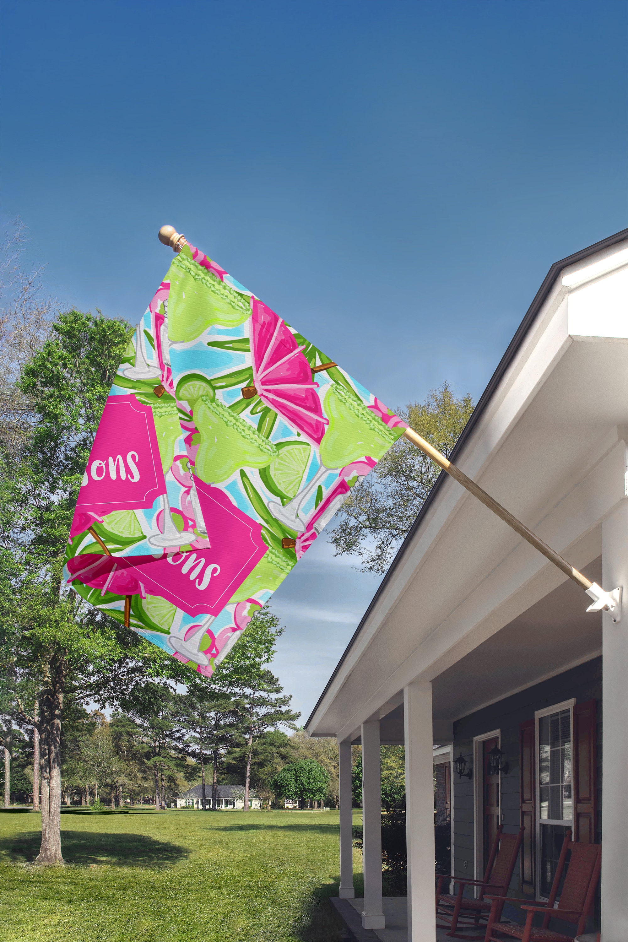 Margarita Personalized Garden Flag Custom monogram Yard Flag Etsy