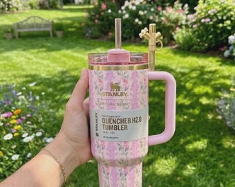 Stanley x LoveShackFancy Quencher Tumbler | Rosa Beaux Blue Floral 40oz