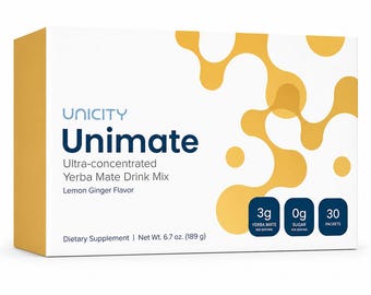 Unimate Lemon Yerba Mate Drink Mix | 30 Sachets
