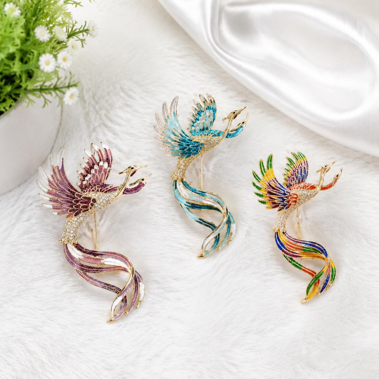 カラフルなブローチ - Etsy 日本